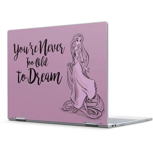 Disney Princess Rapunzel Never Too Old To Dream Art Pixelbook Skin